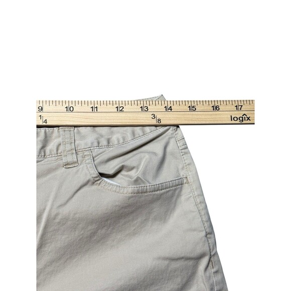 Talbots Women’s Stretch Straight Leg Pants Size 4 Beige Mid Rise Cotton Blend - Picture 5 of 7